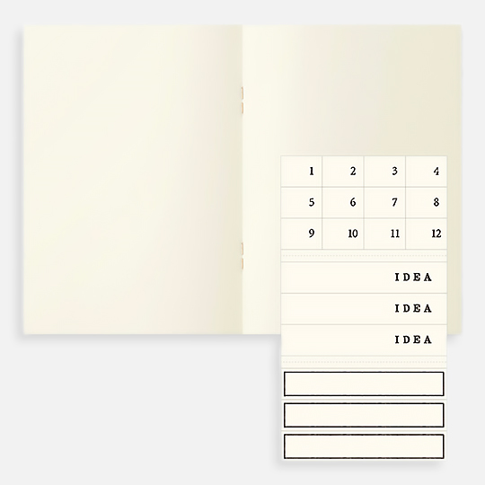 MIDORI MD Blank Notebook Light 52gsm A6 x 48 x 3