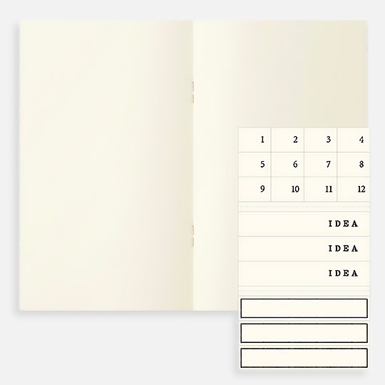 MIDORI MD Blank Notebook Light 52gsm B6 x 48 x 3