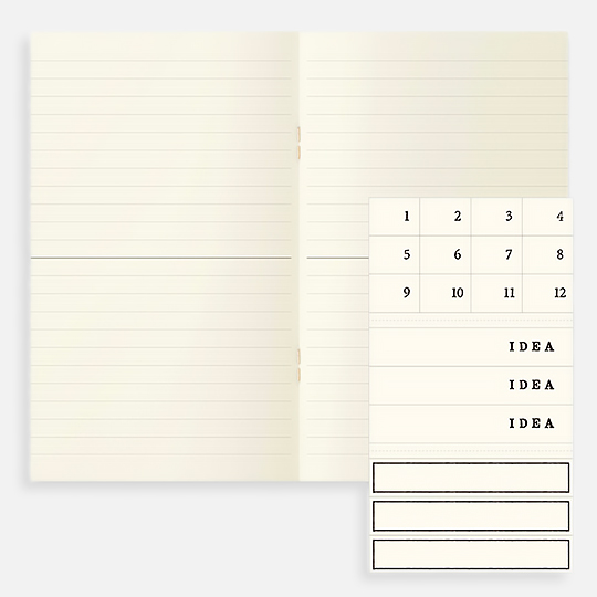 MIDORI MD Lined Notebook Light 52gsm B6 x 48 x 3