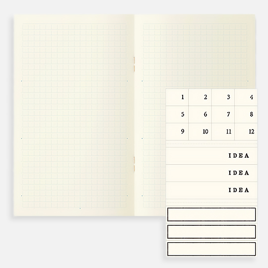 MIDORI MD Grid Notebook Light 52gsm B6 x 48 x 3