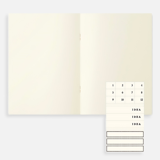 MIDORI MD Blank Notebook Light 52gsm A5 x 48 x 3