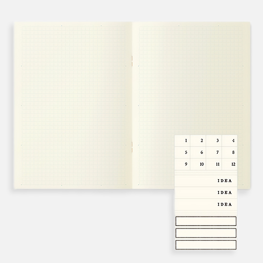 MIDORI MD Grid Notebook Light 52gsm A5 x 48 x 3