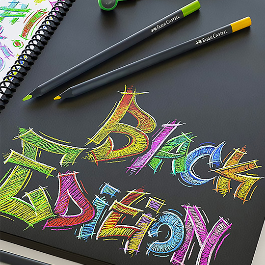 FABER-CASTELL Black Edition Color Pencil Set x 50