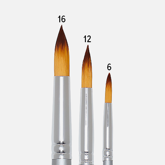 SHINHAN Artist Round Brush Set x 3