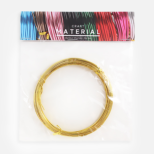 OVJ Aluminium Wire 1mm x 10m Gold