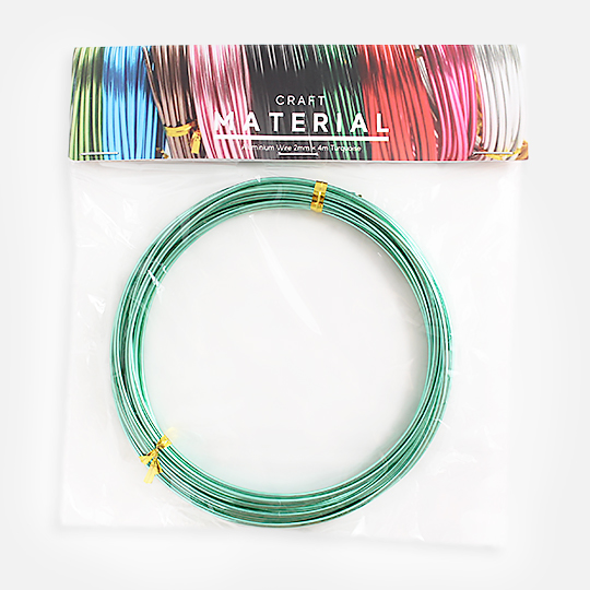 OVJ Aluminium Wire 2mm x 4m Turquoise