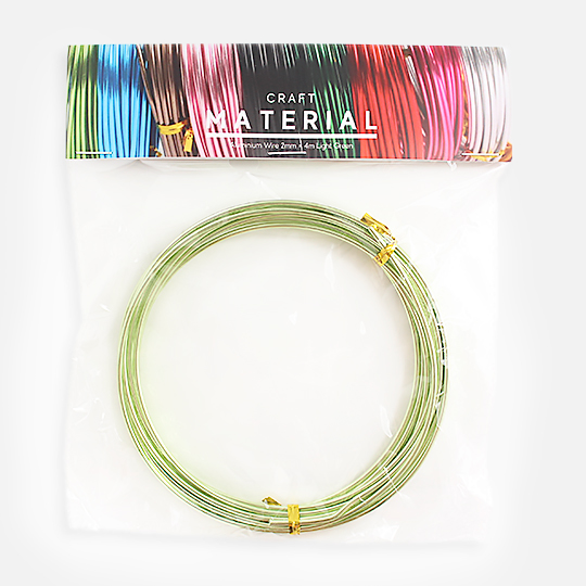 OVJ Aluminium Wire 2mm x 4m Light Green