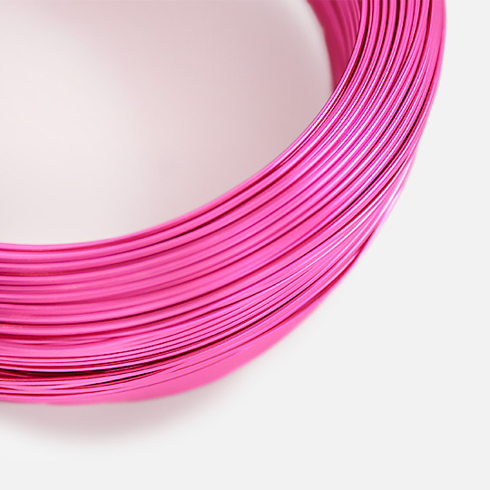 OVJ Aluminium Wire 1mm x 100m Pink