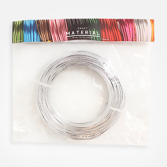 OVJ Aluminium Wire 2mm x 60m Silver
