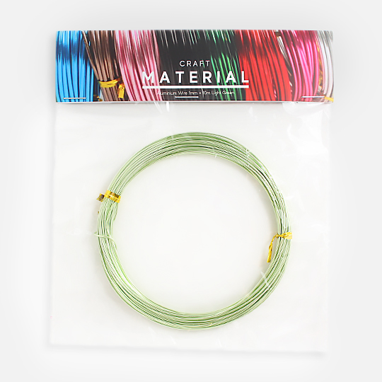 OVJ Aluminium Wire 1mm x 10m Light Green