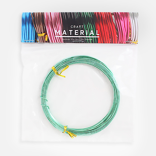 OVJ Aluminium Wire 1mm x 10m Turquoise