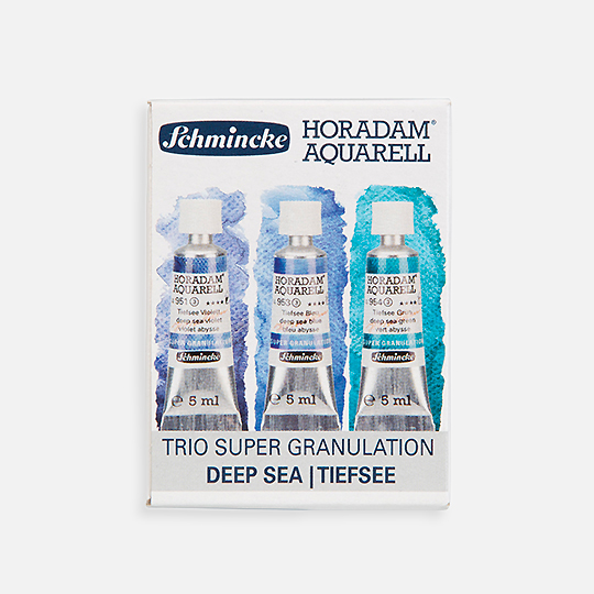 SCHMINCKE Horadam Granulating Watercolor 5ml Deep Sea Set x 3