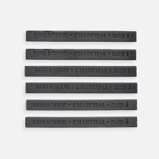 KOH-I-NOOR Gioconda Charcoal Block Set x 6