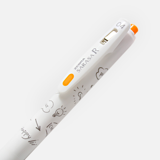 ZEBRA Sarasa-R White Series Roller Pen 0.4mm Orange