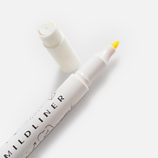 ZEBRA Mildliner Highlighter White Series Mild Sherbet Yellow