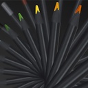 FABER-CASTELL Black Edition Color Pencil Neon & Pastel Set x 12