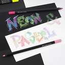 FABER-CASTELL Black Edition Color Pencil Neon & Pastel Set x 12