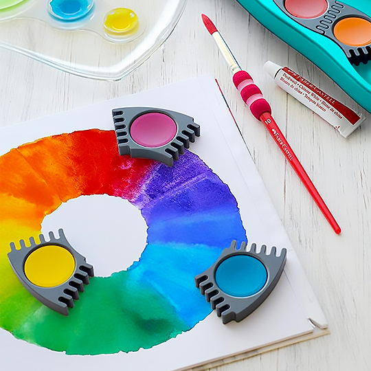 FABER-CASTELL Connector Paint Box Turquoise Set x 13