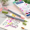 FABER-CASTELL Goldfaber Aqua Dual Marker Flower Lettering Set x 6