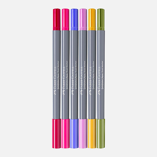 FABER-CASTELL Goldfaber Aqua Dual Marker Flower Set x 6