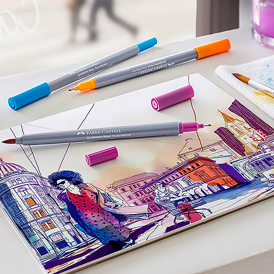 FABER-CASTELL Goldfaber Aqua Dual Marker Set x 24