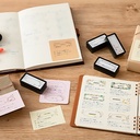 MIDORI Paintable Stamp Pre-inked Half Size Seal