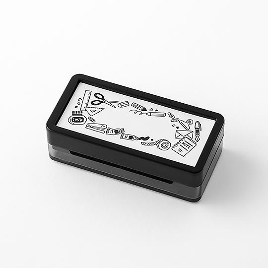 MIDORI Paintable Stamp Pre-inked Half Size Stationery