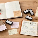 MIDORI Paintable Stamp Pre-inked Half Size Stationery