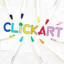 ZEBRA Clickart Water-Based Marker Dark Set x 12
