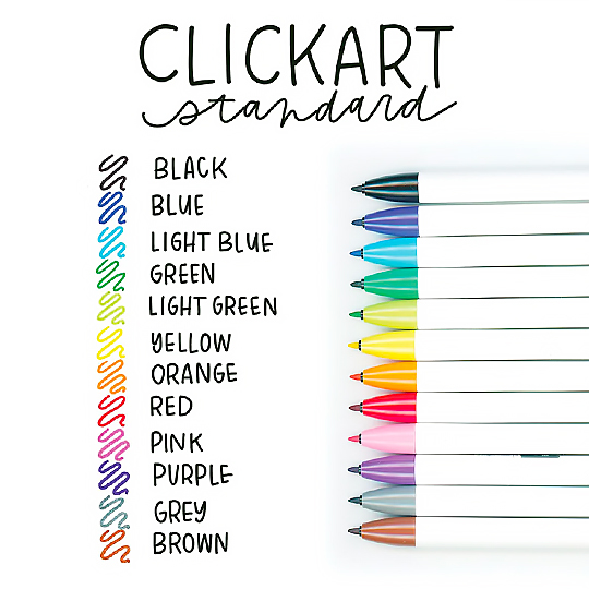 ZEBRA Clickart Water-Based Marker Standard Set x 12