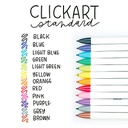 ZEBRA Clickart Water-Based Marker Standard Set x 12