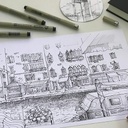 SAKURA Pigma Micron Pen Set x 6