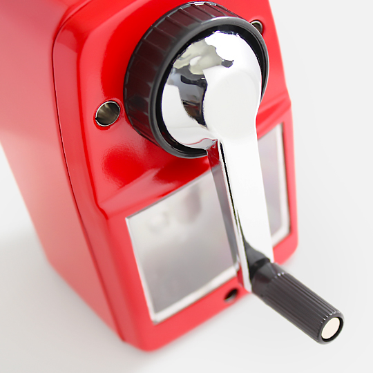 CARL Angel-5 Rotary Pencil Sharpener Red