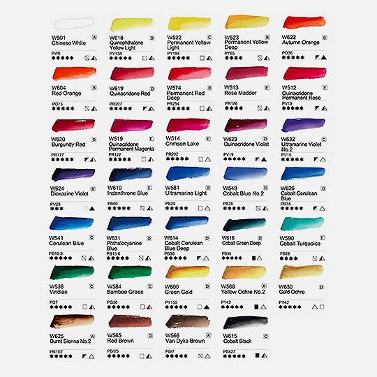 MIJELLO Mission Gold Watercolor 15ml Pure Pigment Set x 34