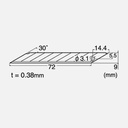 NT BD-100 30° 9mm Spare Blade x 5