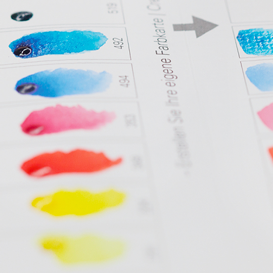 SCHMINCKE Horadam Watercolor Dot Card Blue Colors x 20