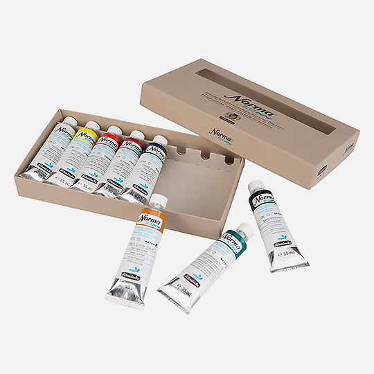 SCHMINCKE Norma Blue Water-Mixable Oil Color 35ml Set x 8