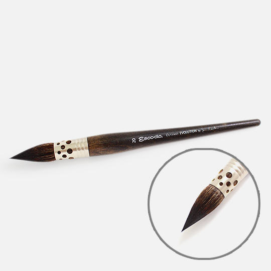 ESCODA Ultimo Tendo Synthetic Squirrel Round Mop Brush By Joan Coch