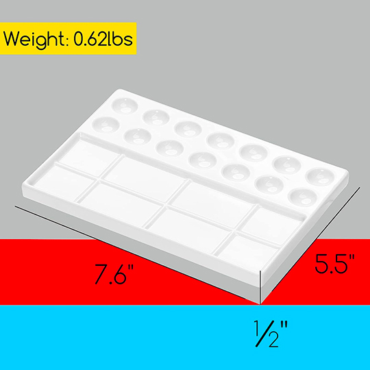 MEEDEN 22-Well Porcelain Palette