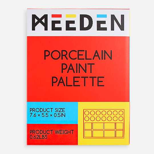 MEEDEN 22-Well Porcelain Palette