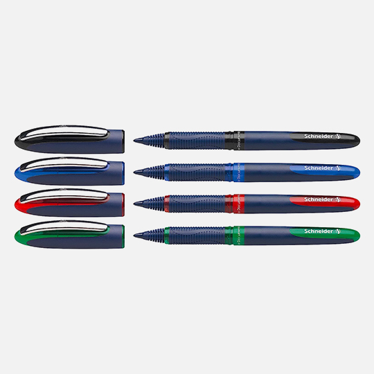SCHNEIDER One Business Roller Pen 0.6mm Set x 4