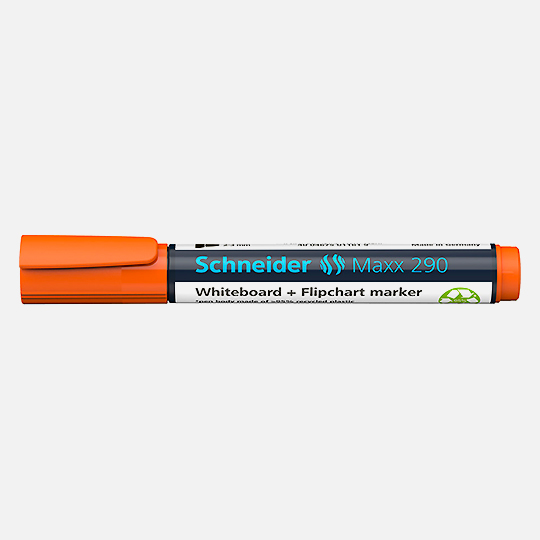 SCHNEIDER Maxx 290 Whiteboard & Flipchart Bullet Marker Orange