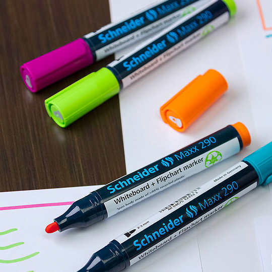 SCHNEIDER Maxx 290 Whiteboard & Flipchart Bullet Marker Orange