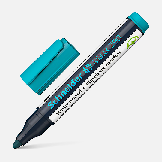 SCHNEIDER Maxx 290 Whiteboard & Flipchart Bullet Marker Turquoise