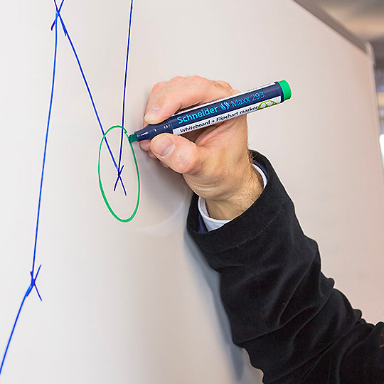 SCHNEIDER Maxx 293 Whiteboard & Flipchart Chisel Marker Set x 4