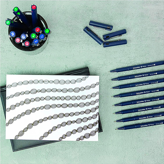 SCHNEIDER Pictus Drawing Pen Black Set x 5