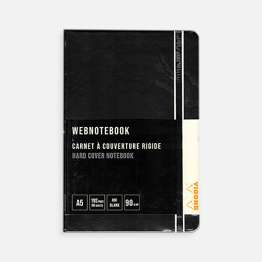 RHODIA Blank Webnotebook 90gsm A5 x 96 Black
