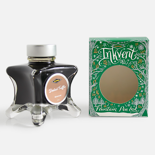 DIAMINE Inkvent Green Shimmer Fountain Pen Ink 50ml Dusted Truffle