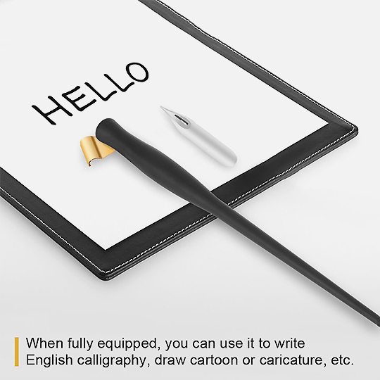 MANUSCRIPT 2-In-1 Oblique Nib Holder Black