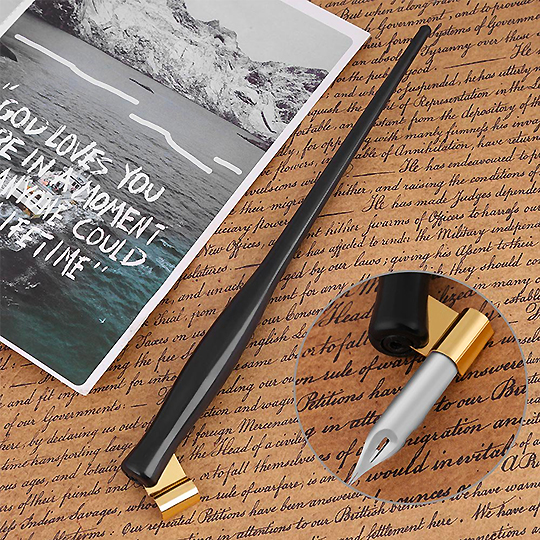 MANUSCRIPT 2-In-1 Oblique Nib Holder Black